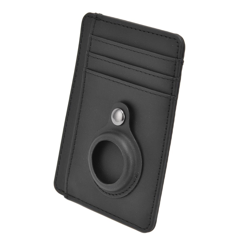 Kartenhalter Ultradünn Diebstahlschutz Minimalistische Kreditkartenhülle für IOS Locator Schwarz