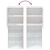 TV Cabinet with LED Lights White 40.5 X 30 X 102 Cm