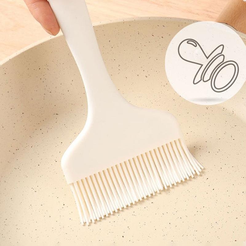 Large Wide Silicone Oil Brush Non-Stick Heat Resistant Barbecue Bread Pastry Baking Brush Kitchen Cake Bbq Baking Tools
