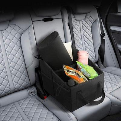 Trunk Organizer For Car Car Caddy Organizer With Divide Handles Multi-Compartment Automotive Passenger Seat Organizer Truck &