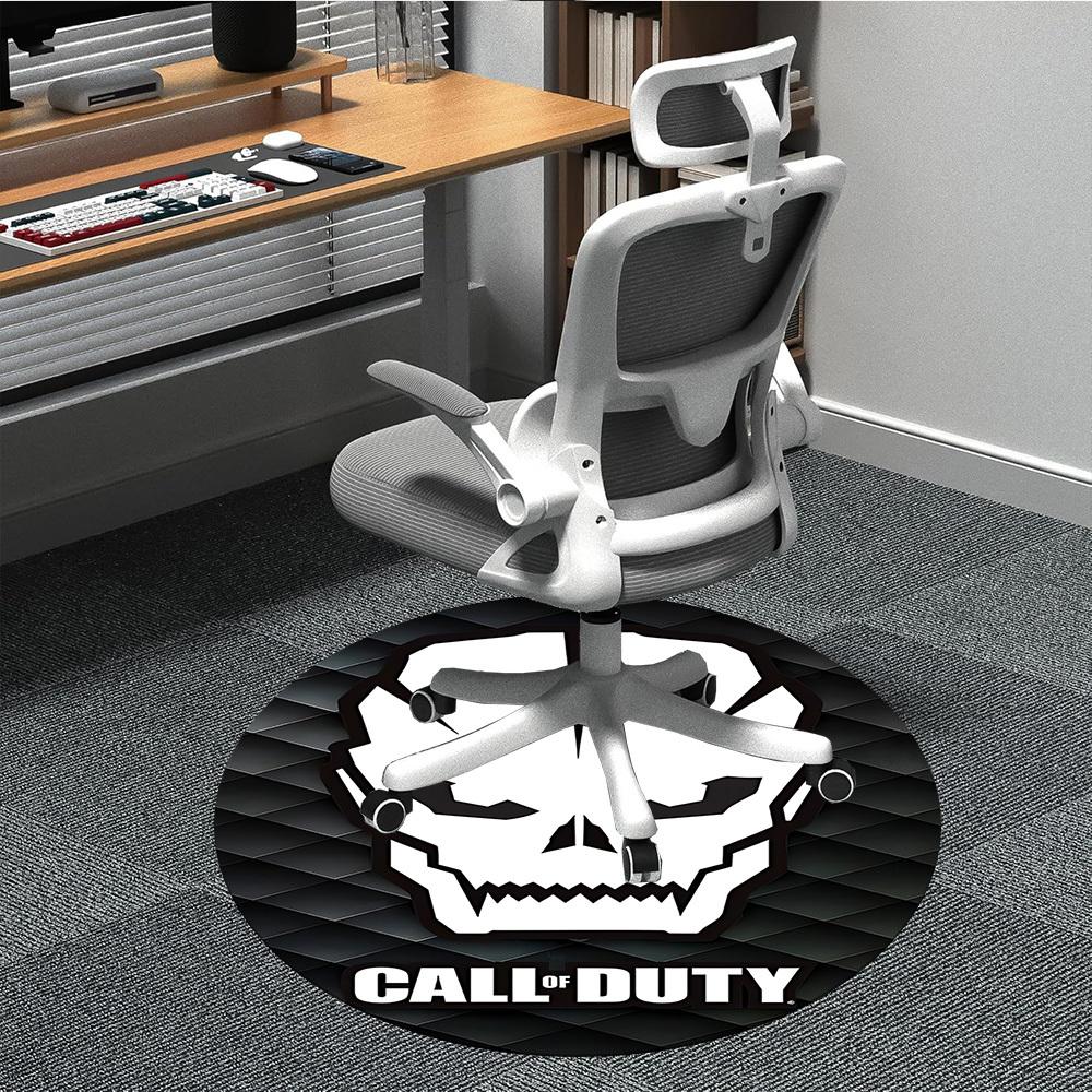

1pc Call of Duty Office Round Area Rug, Indoor Mat Suitable For Office, Under Office Chairs Bedroom Living Room Home Decor, Room Deco 80cm