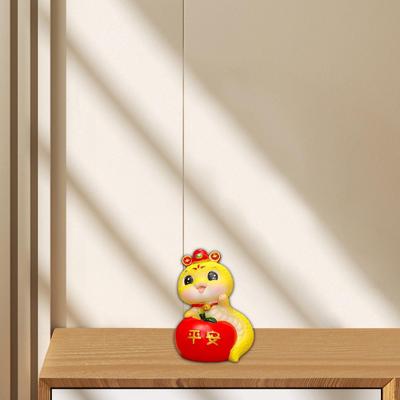 Figurine de serpent Ornement de dessin animé Cadeau idéal Statue miniature pour maison fête bureau