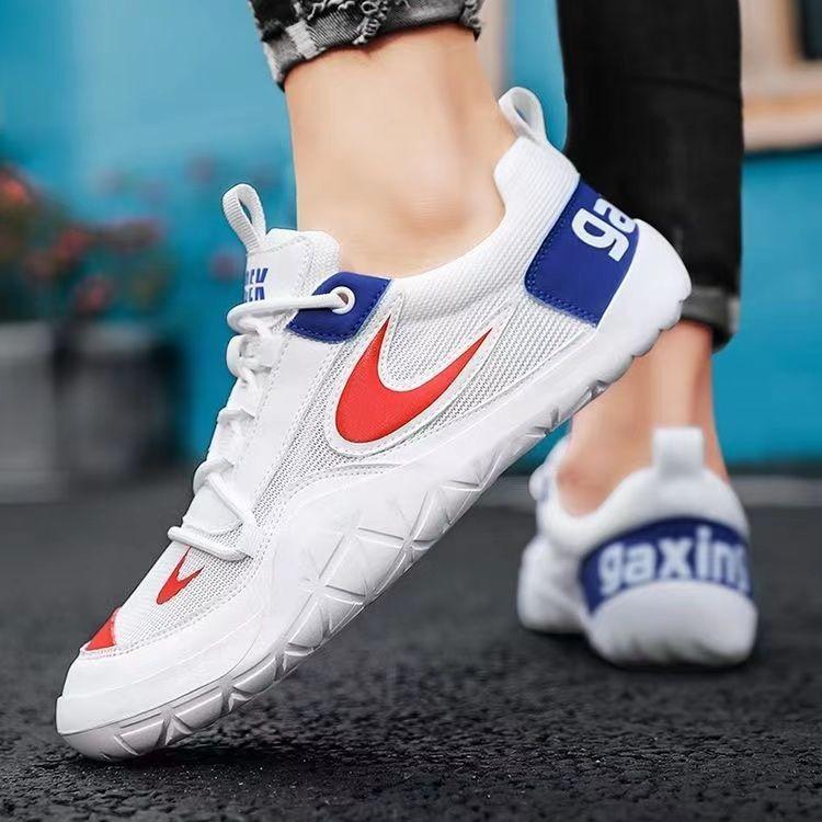 Breathable Mesh Shoes Summer New Comfortable Breathable Trend Versatile Shoes White Shoes Men's Casual Shoes Board Shoes