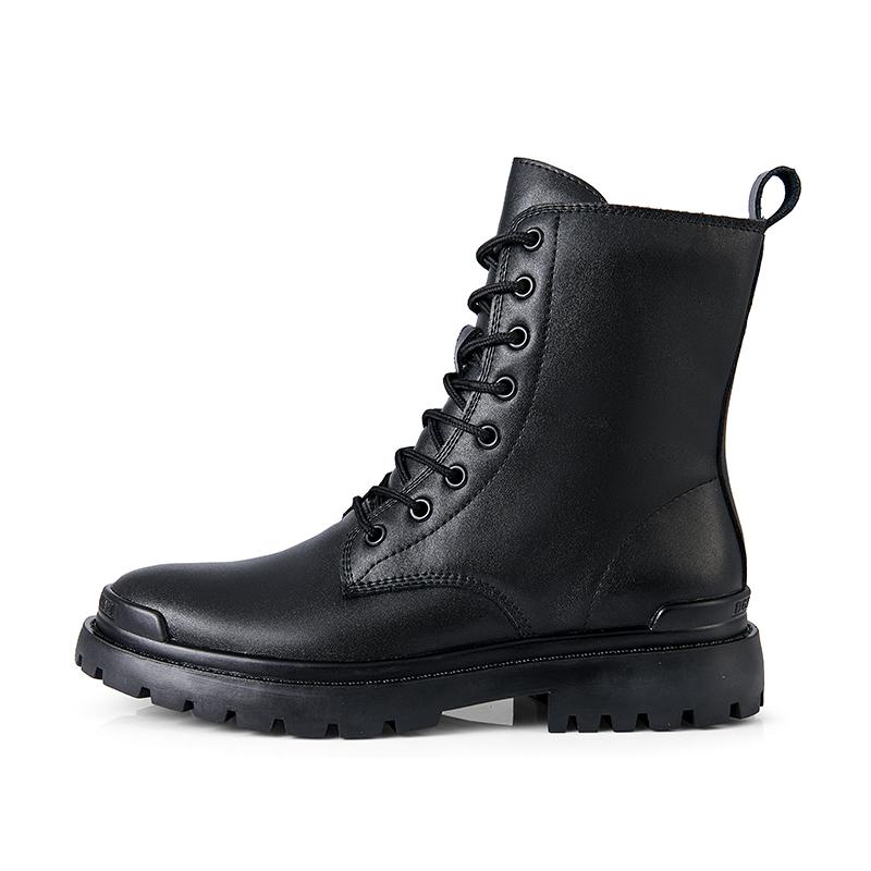 Men Winter Boot Motorcycle Men'S Shoes Black Military Tactical Boots Warm Plush Men Boots Ankle Shoes Leather Casual Footwear
