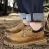 Men's Retro Low-Top Martin Work Boots 2025: Versatile Casual Outdoor Shoes with Trendy Big Toe Design