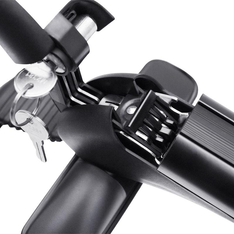 Car Top Roof Rack 2Pcs 100cm Aluminum Luggage Cross Bar Carrier with Lock for 4 or 5 Door Cars Black