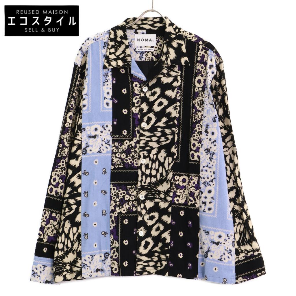NOMA T.d. 23AW Multicolor Paisley Flannel Patchwork Shirt Tops 5 multicolorUsed