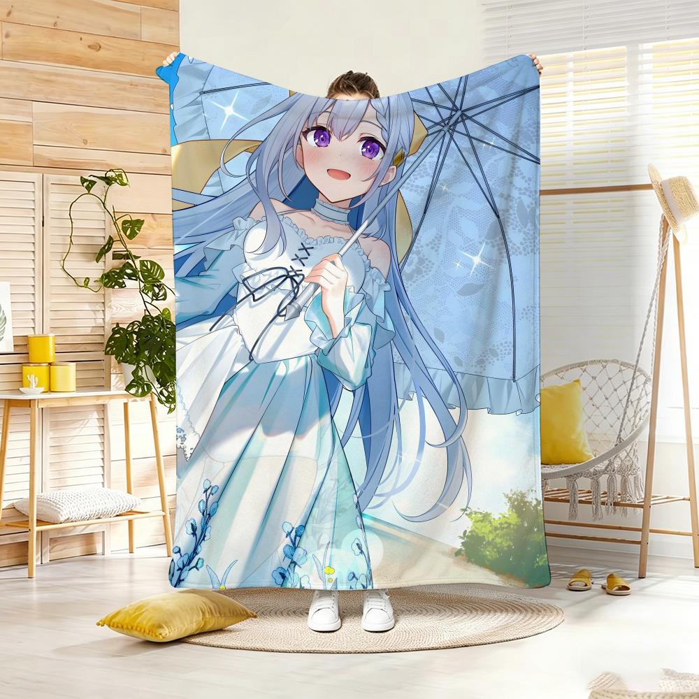 ANIME M-MagiRevo Throw Lightweight 240g Flannel Blanket Soft Skin-friendly for Summer Cooling 75cmx90cm