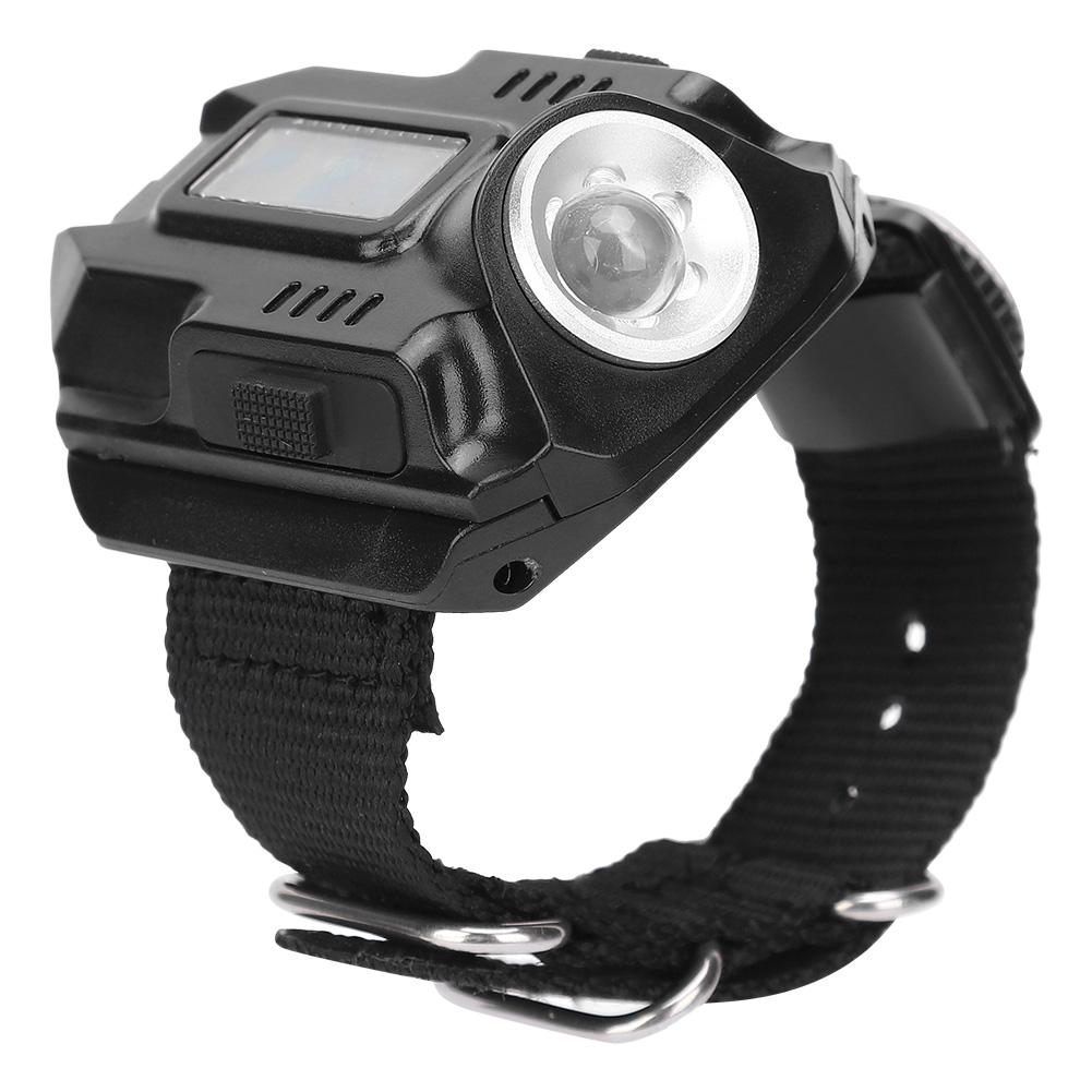 Wrist LED Light Hand Flashlight with Display Electronic Watch MultiFunctional Watch Light