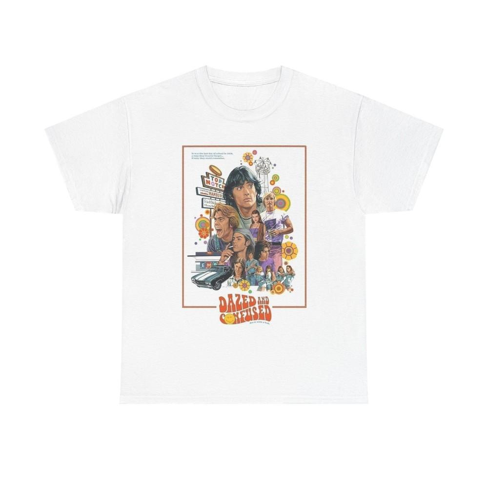 Dazed and Confused Tshirt Vintage Movie Poster Rare Texas Unisex Heavy Cotton Unisex T-Shirt L