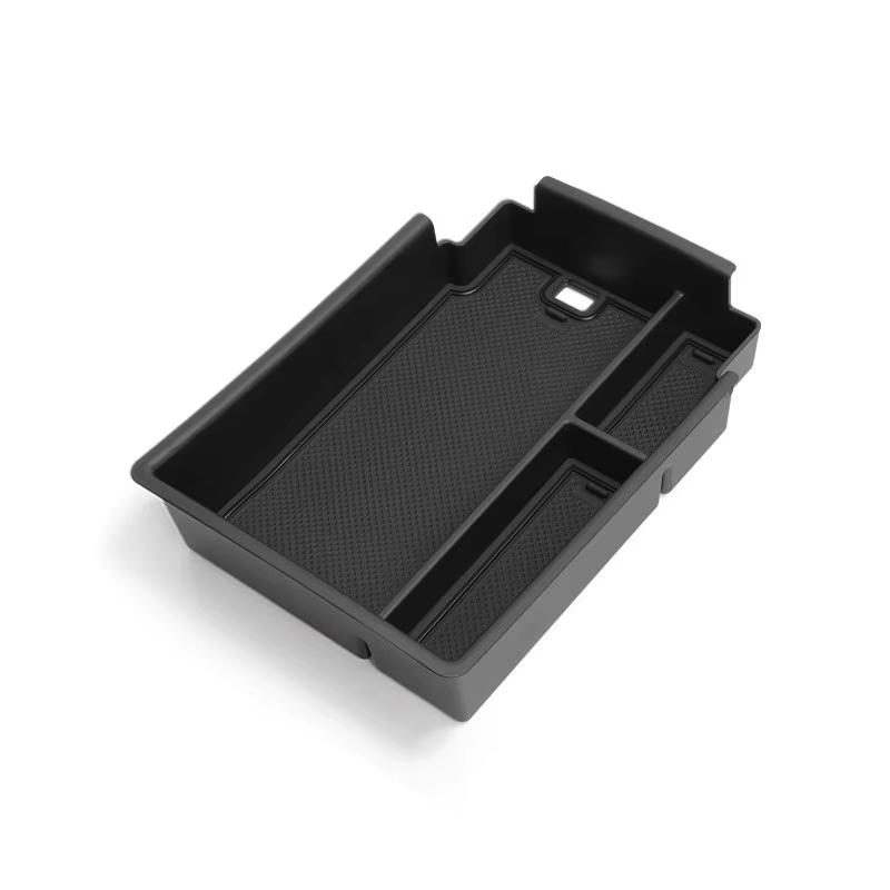 For BYD Sealion 7 2024 2025 Storage Box Car Tray Cup Box Anti-slip Pad Organizers Interior Accessories Tidying Black