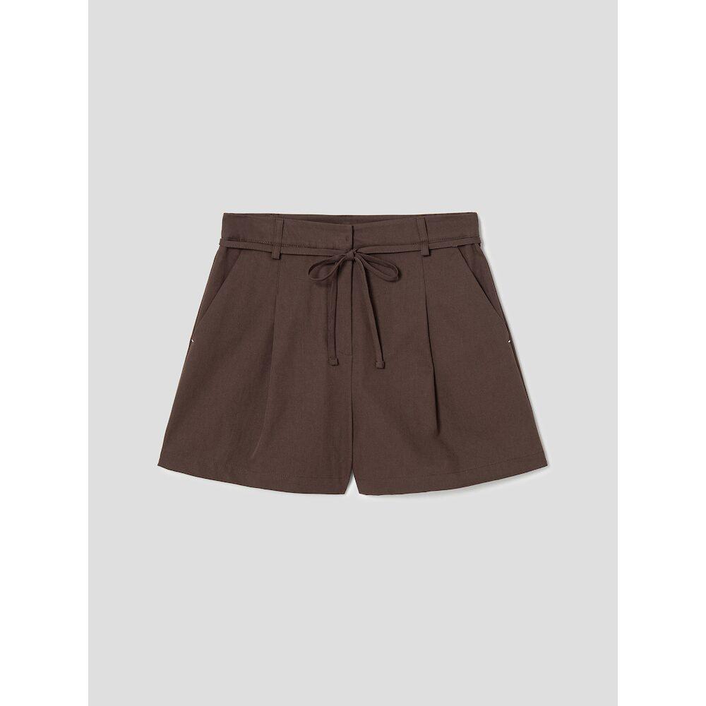8SECONDS One-Pleat String Shorts Brown