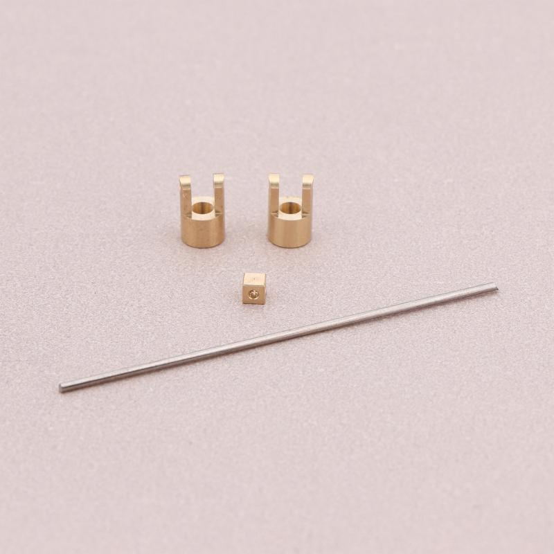 §1Set Mini Universal Joint OD 2mm/1mm Brass Coupling Shaft/Through Hole Connector For 1/64 1/72 1/87 Static-to-Dynamic Coupling A2