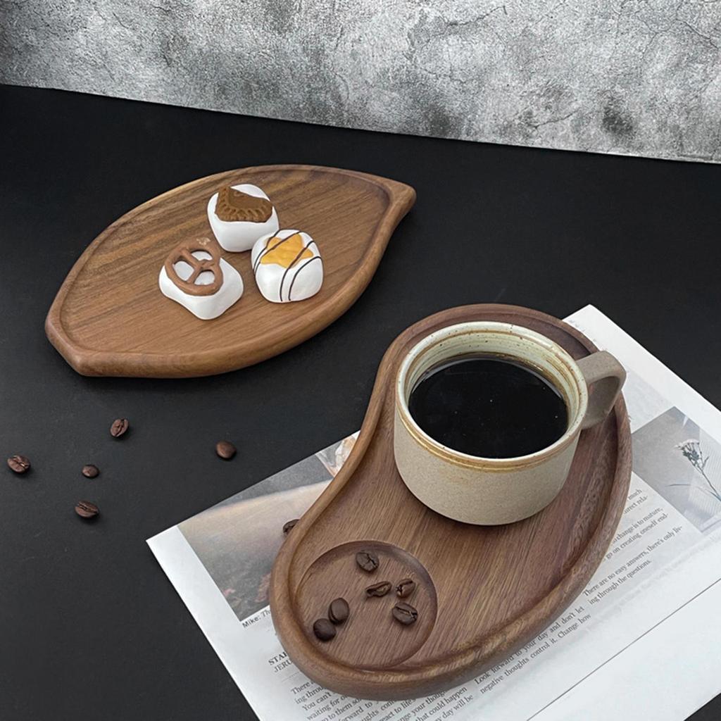 Retro Servierplatte Couchtisch Tablett Display Charcuterie Board Holz Serviertablett Snackhalter Holzplatte Frühstückstablett
