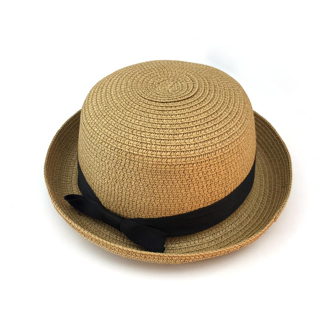 Parent-child Bowknot Children Breathable Hat Straw Hat Kids Hat Boy Girls Cap Summer Outdoor Beach Sunhat Suit Panamanian style