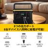 TALLPOWER Portable Power Station High LiFePO4 Pure Sine Wave Rated AC Output 600W Simultaneous Charging of 8 Quiet LED Solar Charging PSE Home Outdoor