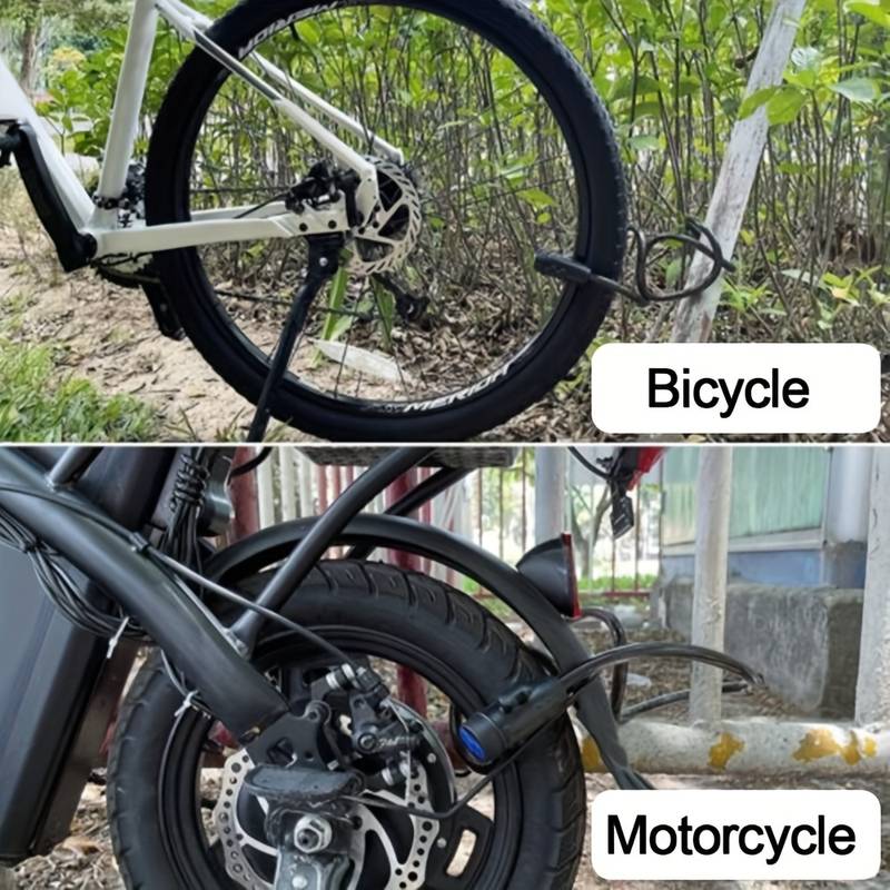 Stabiles Motorrad-Kettenschloss 84cm Metall Diebstahlschutz Fahrradschloss Mit 2 Schlüsseln Für Maximale Sicherheit Und Verstärkung Des Fahrrads