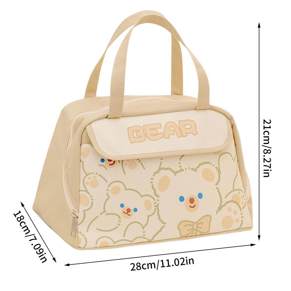 Reusable Lunch Bag Students Lunch Bags Large Capacity Box Leakproof Tote Waterproof Design For Work Picnic Travel