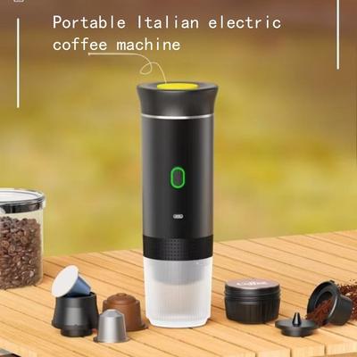1Pc Portable 3-in-1 Electric Espresso Machine with Automatic Heating for Use In Cars, Offices, Camping, and Hiking