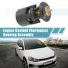 X Autohaux Car Coolant Thermostat Housing Assembly 032121110B for VW for Vento Beetle Lupo Polo Caddy Golf Bora Fox 1995-2014