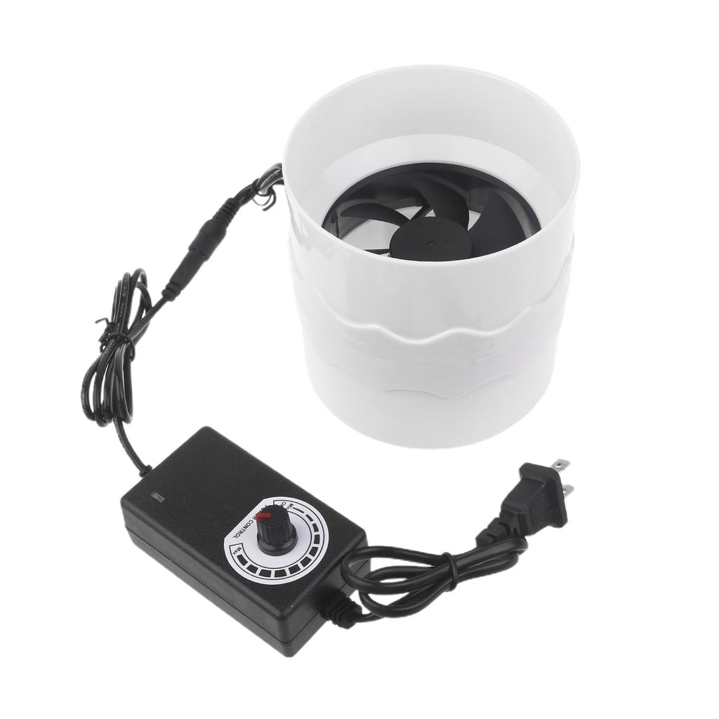 Inline Duct Fan Air Ventilator Pipe Ventilation Exhaust Fan Adjustable Extractor Bathroom Toilet Wall Fan Booster