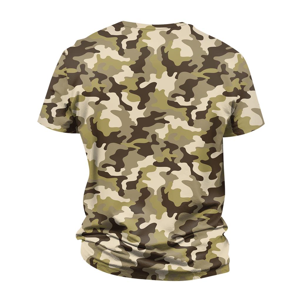 Herrenmode Bedrucktes Rundhals-Kurzarm-T-Shirt