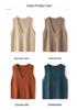 Lokasha Cashmere Women's V-Neck Seed Stitch Vest, Autumn/Winter 2026 Collection