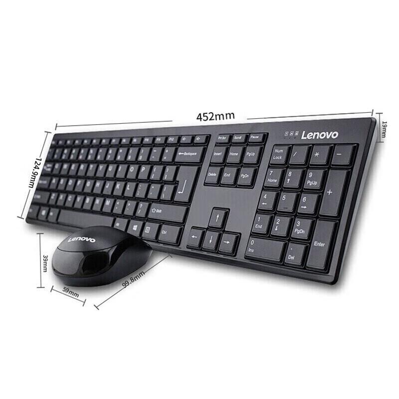 Lenovo KN100 Wireless Keyboard and Mouse Combo