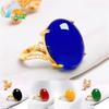 Rode Agaat Jade Ring Dames Opening Verstelbaar Eenvoudige Stijl Chalcedoon Sterling Zilveren Ring voor Moeder Dames Ringen Fijne Sieraden Cadeau