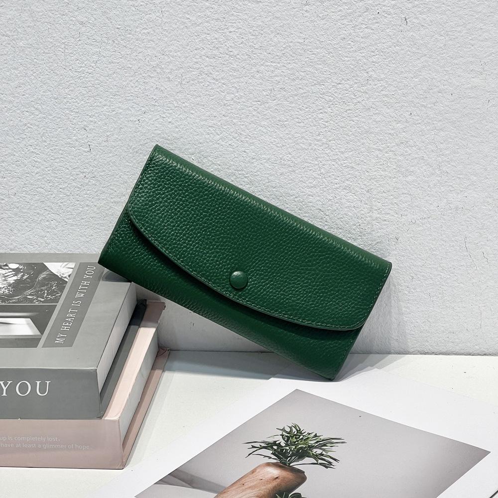 Leather Niche Bag Women'S Long Wallet Soft Cowhide Wallet Clip Fashion Hand Wallet 5115