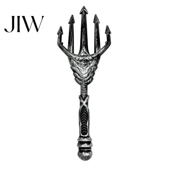 Durable Cosplay Spear Halloween Five-pronged Toy, Lightweight Handheld Plastic Five-tined Toy Fork, Weapon Props for Costume Party Stage Performance