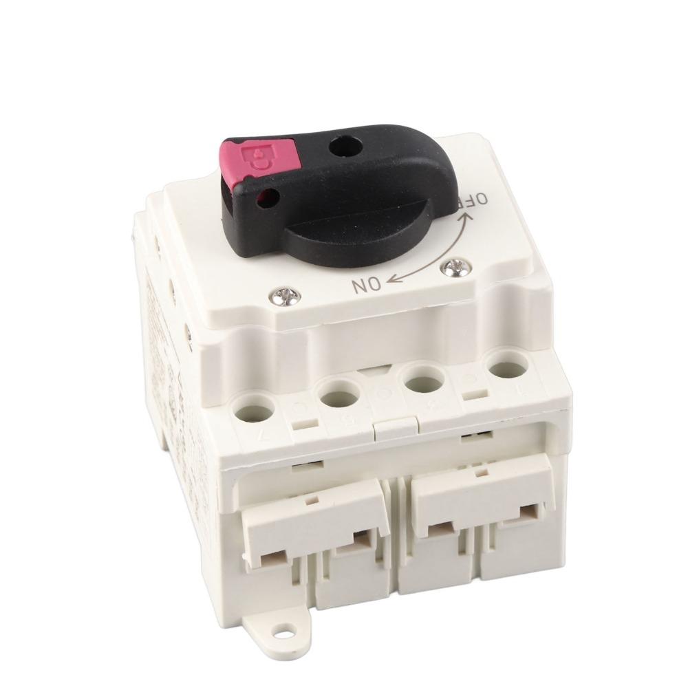 DC 1500V Solar Disconnect Switch 32A IP66 Photovoltaic DC Isolation Switch DIN Rail Mount 4 Poles PV Solar Disconnect Switch RVs