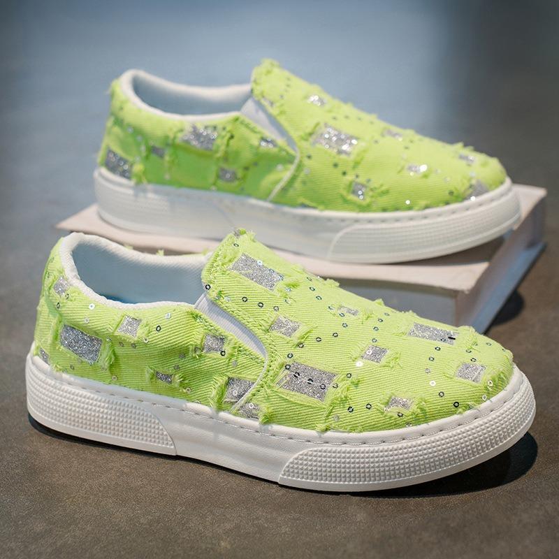 Spring and Summer Trendy Men's Shoes Fashion Versatile Soft Sole Comfortable Men Breathable One Pedal Board Shoes Men