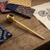 Beeswax-Dye Copper Pot Pen Gold-Toned Batik with Wooden Handle for Artists,