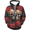 Autumn 3D Skull Printed Hoodies Fashionable Casual Sports Long Sleeved Children's Boy Hooded Sweatshirts