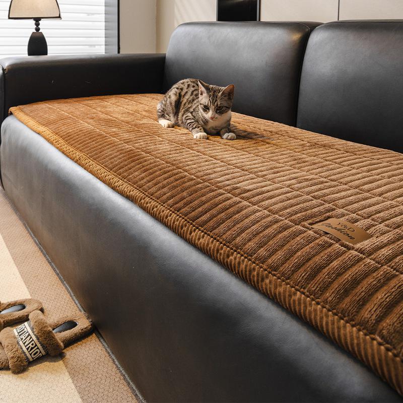 

2026 Flannel Sofa Cushion: Thickened, Non-Slip, Autumn/Winter Bun Seat Cushion 70x70 cm