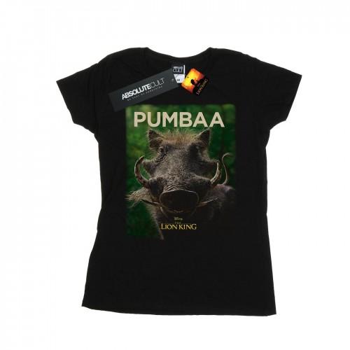 Disney Womens/Ladies The Lion King Movie Pumbaa Poster Cotton T-Shirt