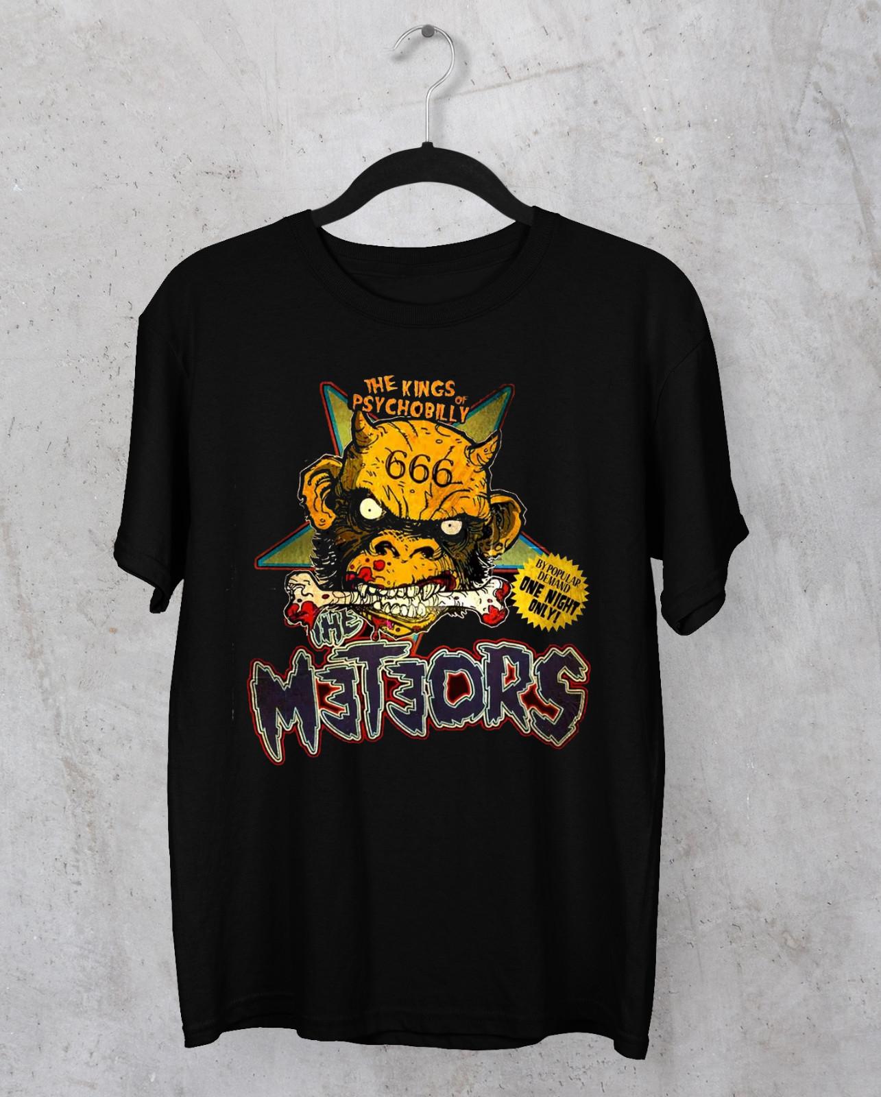 НОВИНКА Футболка группы The Meteors the king черная Унисекс Все размеры 2F183 XXXL