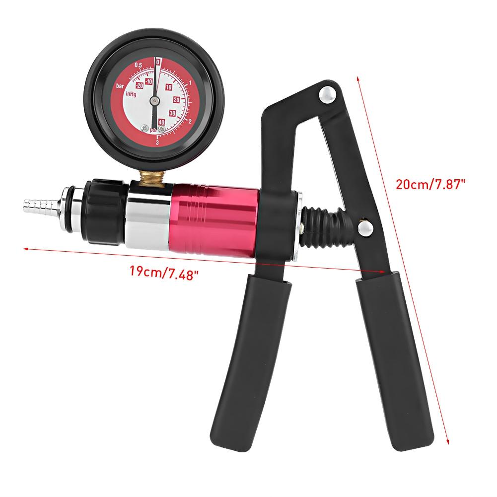 Auto Hnad Held Vacuum Pump Pressure Tester Kit Brake Bleeder Test Tool Set with Adapters