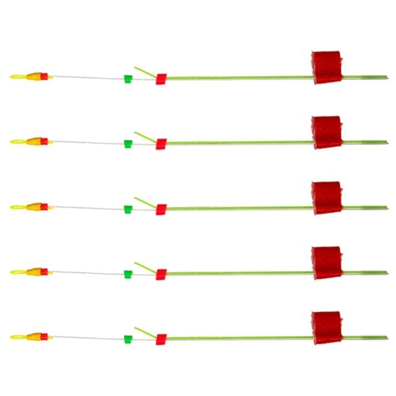 5Pcs Fast Fishing Bobber Set Fishing Float Device Winter Ice Fishing Rod Top Tip Rod Front End Section Bobber Indicator