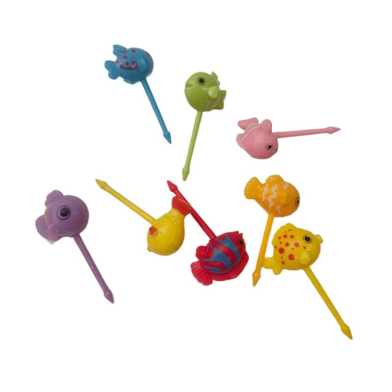 Cartoon Fruit Fork Toothpicks Cute Animal Food Selection Mini Lunch Box Decoration Children'S Food Supplement Tool