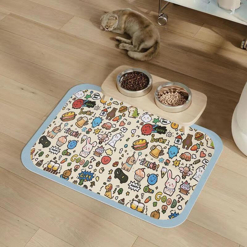 JINGRUIXIANG Pet Anti-slip Waterproof Dining Mat