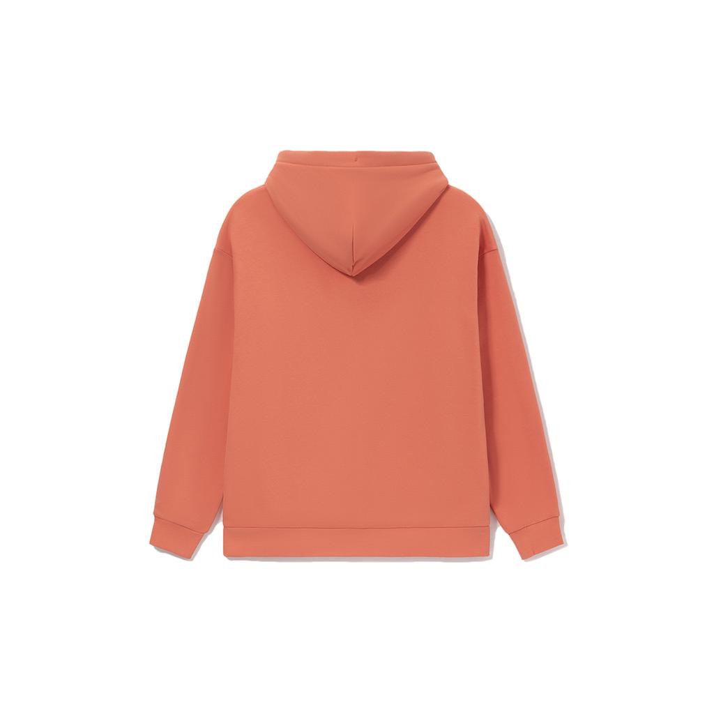 Li Ning Sports Fashion Collection Sweatshirts Unisex Brick Red Hooded Thickened Regular AWDRD42-11