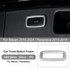 Car Trunk Switch Button Trim Frame Sticker For Porsche Cayenne Macan Panamera 2013 2014-2016 2018      2024