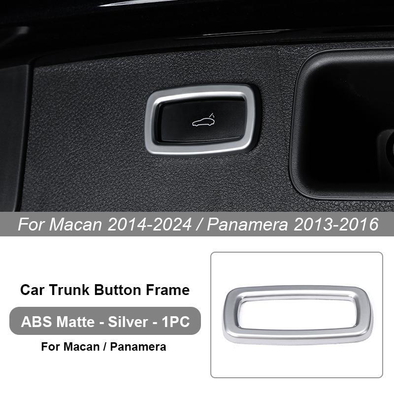 Car Trunk Switch Button Trim Frame Sticker For Porsche Cayenne Macan Panamera 2013 2014-2016 2018      2024