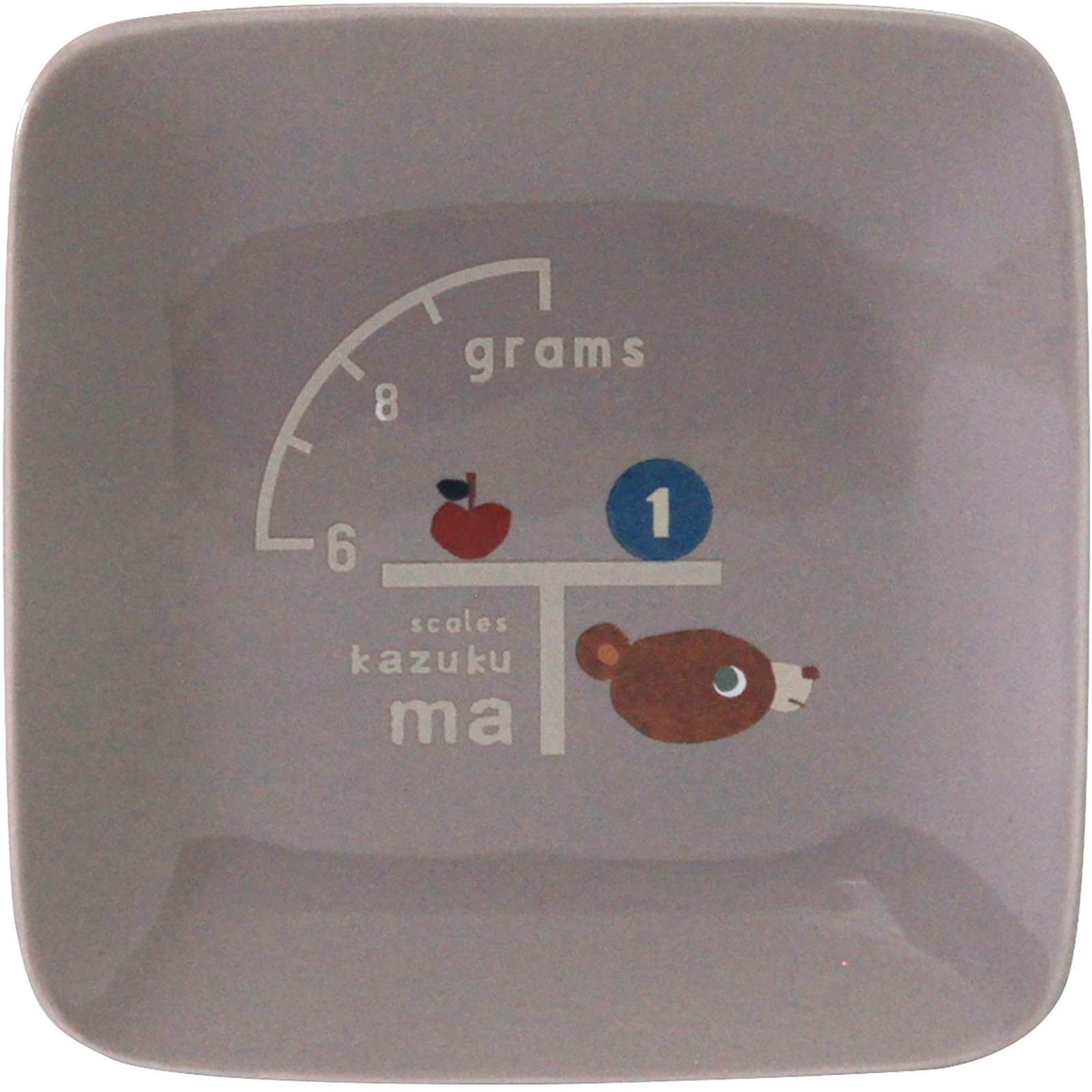 

Square Microwave and Dishwasher Apple 13 x Mino Made in Product Number 233010 Kazukuma Plate, Safe, Design, Gray, Approx. 13cm, Ware, Japan, серый