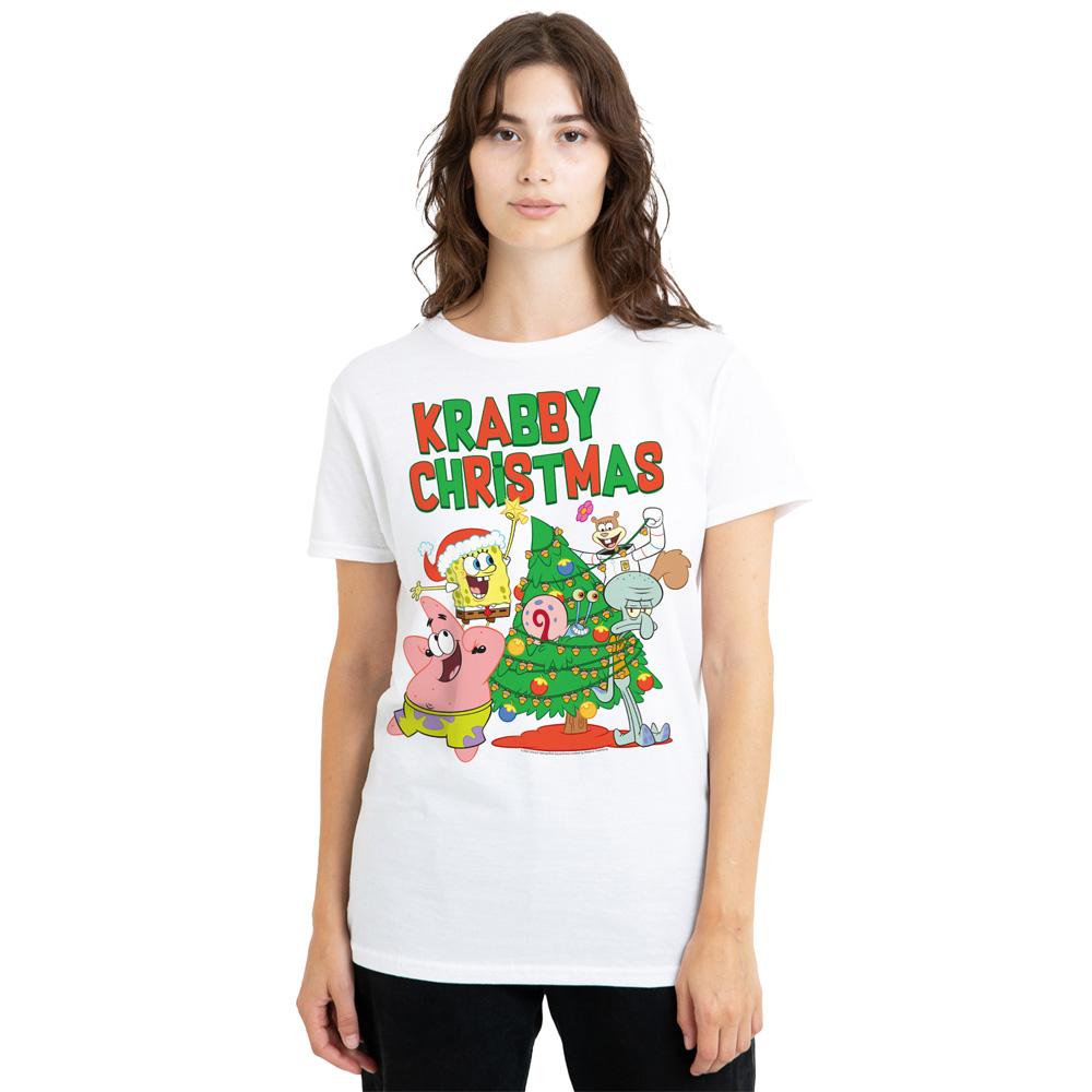 SpongeBob SquarePants Unisex Adult Decorating Christmas Tree T-Shirt
