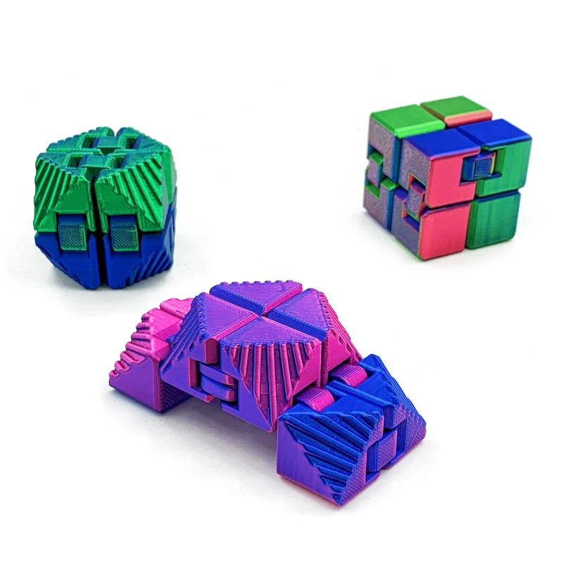 Creative 3D Printed Toys Infinity Cube Fidget Toy Ultra-Durable Sensory Stress Reliever For Adults & Kids Anxiety Relief Gift