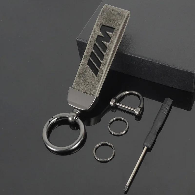 

New Leather Car Logo Keychain Key Chain Ring Keyring For BMW M Emblem E46 E36 E34 F10 E90 F30 E60 F30 E53 E30 E92 E87 Acces for BMW