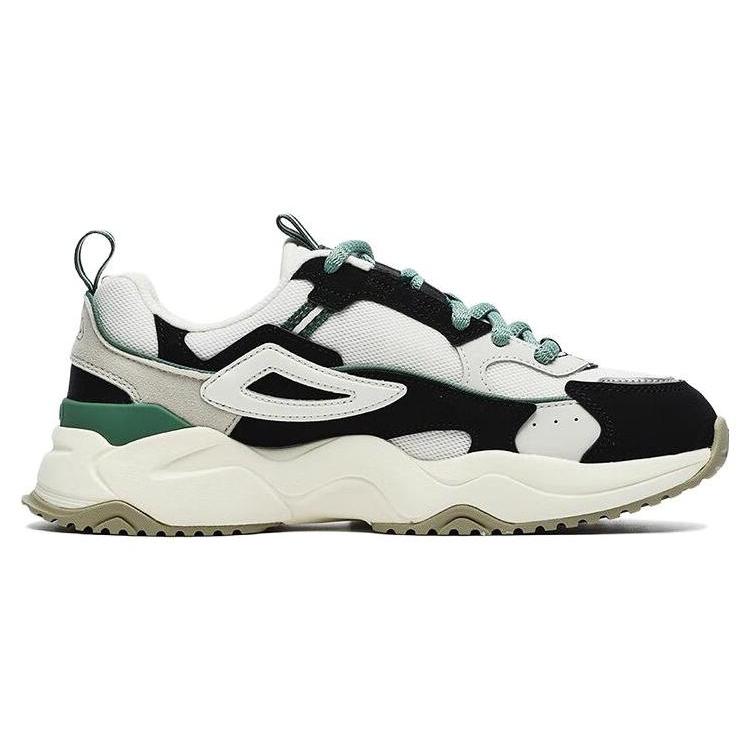 New FILA Rayflide Athletic Shoes 'Black White Green' Women's F12W242121FWB